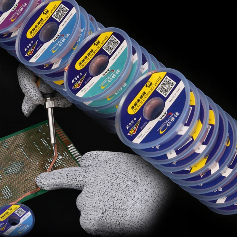MECHANIC Solder Wick Remover 1.5/2.0/2.5/3.0/3.5mm Environmentally Desoldering Wire Braid BGA Soldering Repair Tools