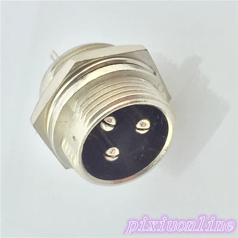 

1pcs GX16 3 Pin L103Y Diameter 16mm Wire Panel Aviation Connector Male Circular Socket High Quality On Sale