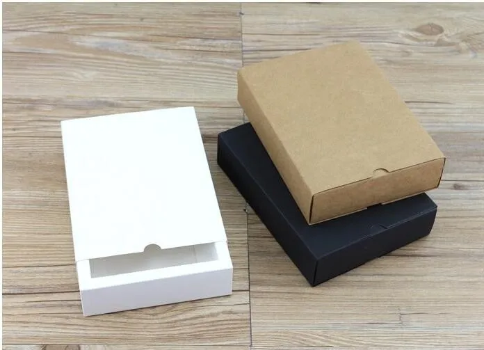 

High quality black gift cardboard boxes, black drawer packaging boxes Wholesale