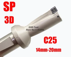 SP WC C25 3D 13 14 15 16 17 18 19 20 U tipo de taladro para SPMG insertar U perforación de agujeros poco profundos taladros de inserción indexables