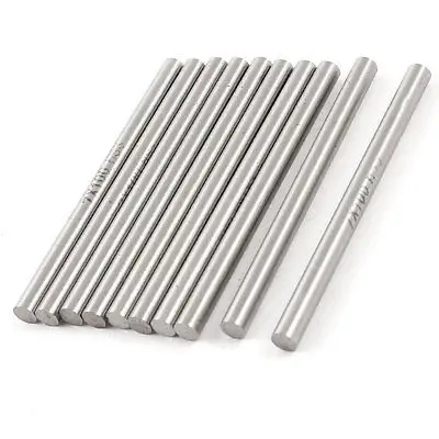 10 x HSS Grooving Tool Round Turning Lathe Bars Silver Tone 7mm x 100mm