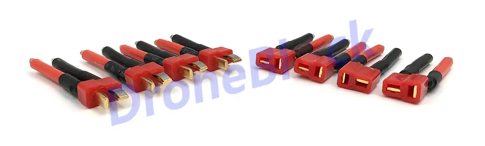 4 Pcs T plug 14AWG/12AWG Male Female Connector Silicone Wire with 40mm Battery Connect Cable