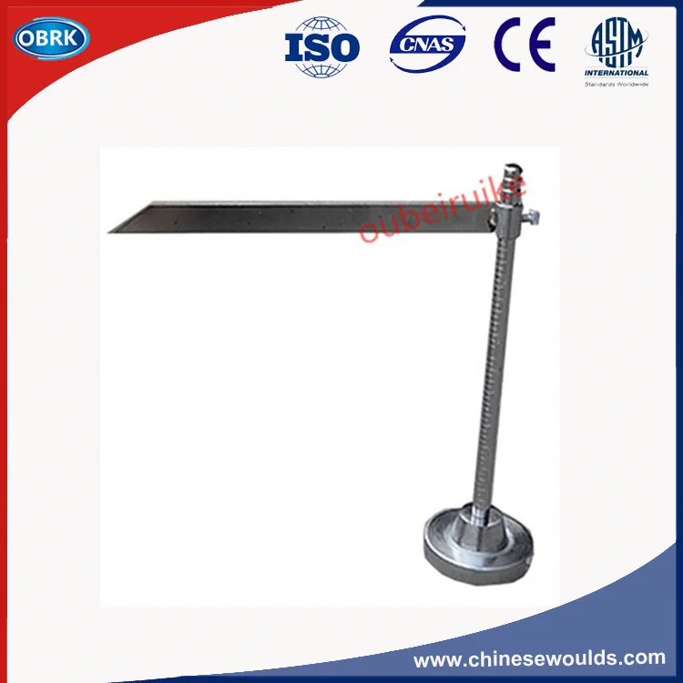 Concrete Slump Cone Test Apparatus Steel Ruler With Stainless Steel Scaleplate