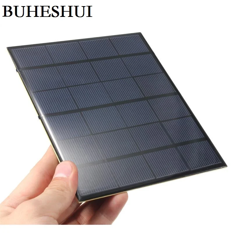 

BUHESHUI 3.5W 6V Polycrystalline Solar Cell DIY Solar Panel Battery System Charger Study 165*135*3MM Epoxy 20pcs/lot Wholesale