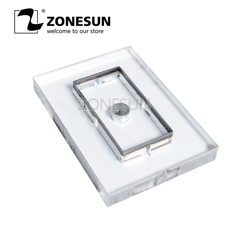 ZONESUN Customized leather shape laser punch die,Steel Blade PVC/EVA sheet cutter mold,DIY Watch belt wallet Leather cutting die