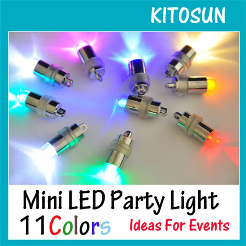 10 Pieces/Lot 11 Color Available Coin Battery Operated Frozen Party Decorations Micro Mini LED Party Balloon Lights For Crafts