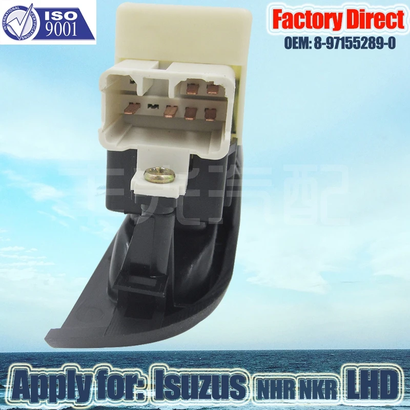 Factory Direct Front Left Master Auto Power Window Control Switch apply For ISUZU NPR NKR LHD 8973641130 897315184