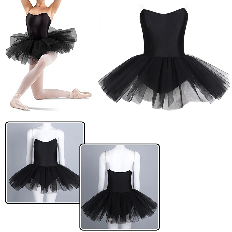 Women Professional Ballet Dress Swan Lake tutu Costume Strapless Built In Shelf Bra Ballet Leotard Adult Stage Dance Costumes