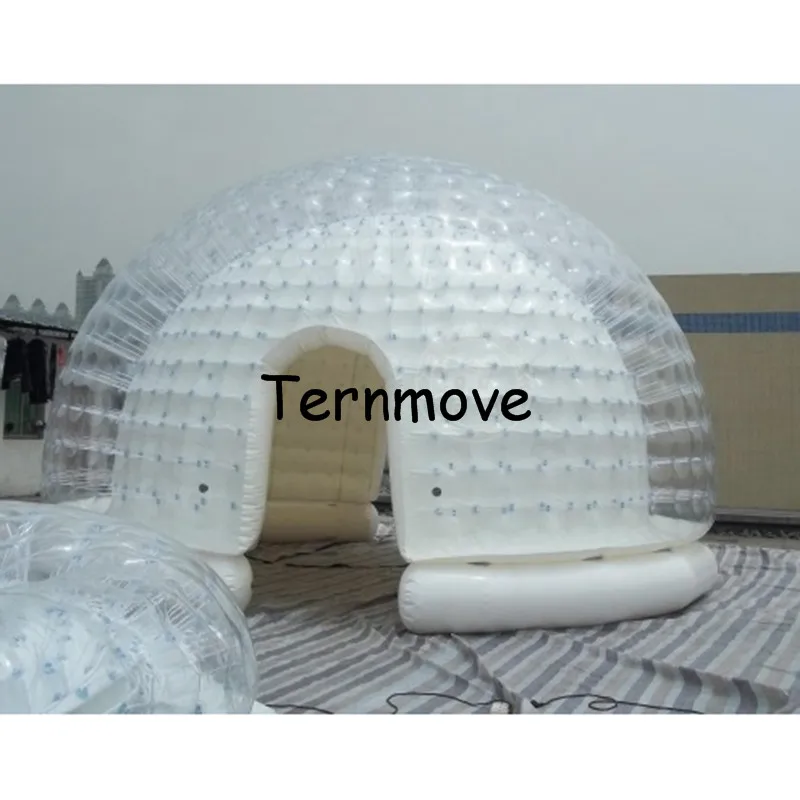 Inflatable clear bubble room Inflatable Bubble Camping Tent inflatable dome resting room tent,two layer gazebo garden show house