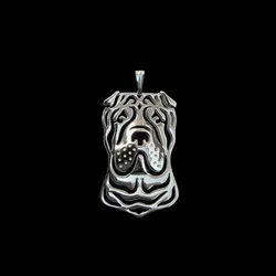 Hot Jewelry Metal Dog Pendants Female Alloy Chinese Shar Pei Pendants