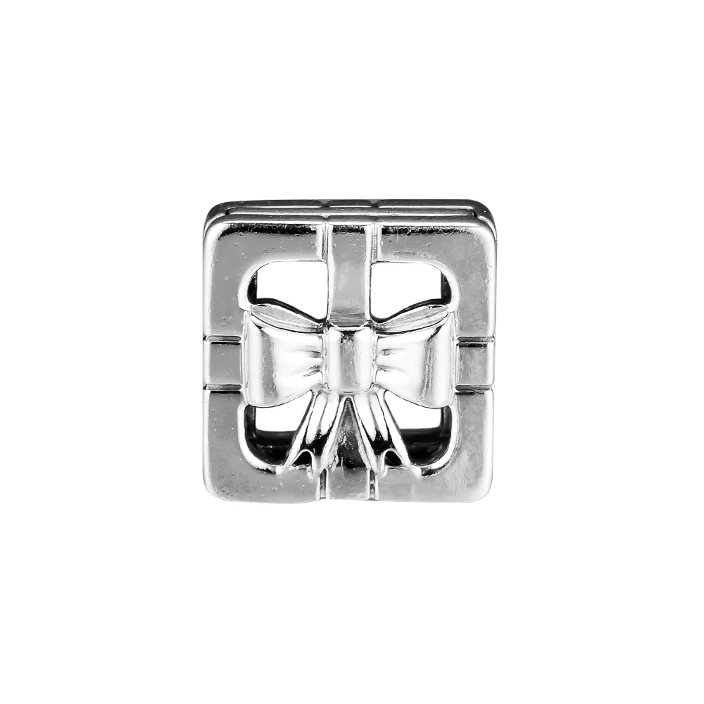 

Authentic 925 Sterling Silver Gift Clip Charm Fits Original Reflexions Bracelet Metal Beads for Jewelry Making kralen Wholesale