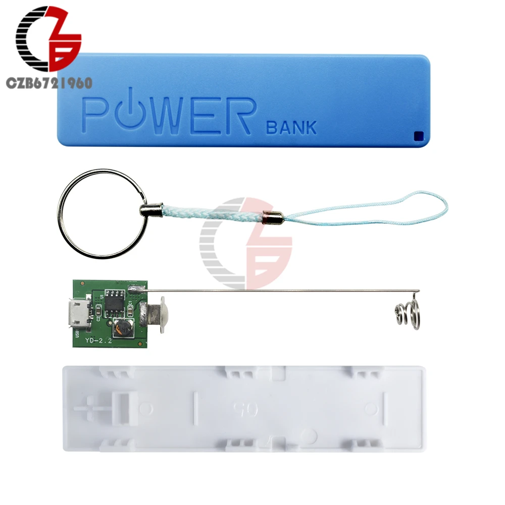 Blue Green Black Yellow DIY Power Bank 18650 Battery Case USB Power Bank Case Kit 18650 Battery Charger DIY Box