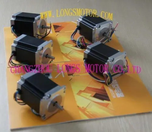 

5PCS NEMA 23 for 270 oz-in CNC stepper motor Mill Cut--longs motor