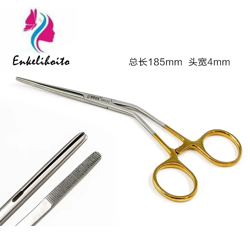 

Gold Stalk Prosthesis Placement Pliers Introducer Nose Plastic Instrument Tool