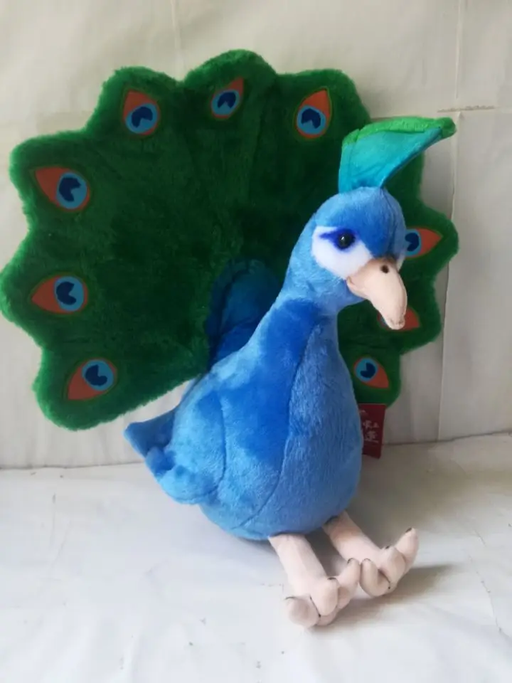 large 30x28cm cartoon beautiful peacock plush toy soft doll birthday gift b1789