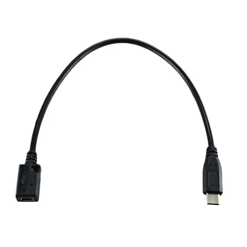 25cm USB3.1 Type C Male To mini USB 2.0 5Pin Female Data Cable Cord for Nexus 5X 6P 0.25m