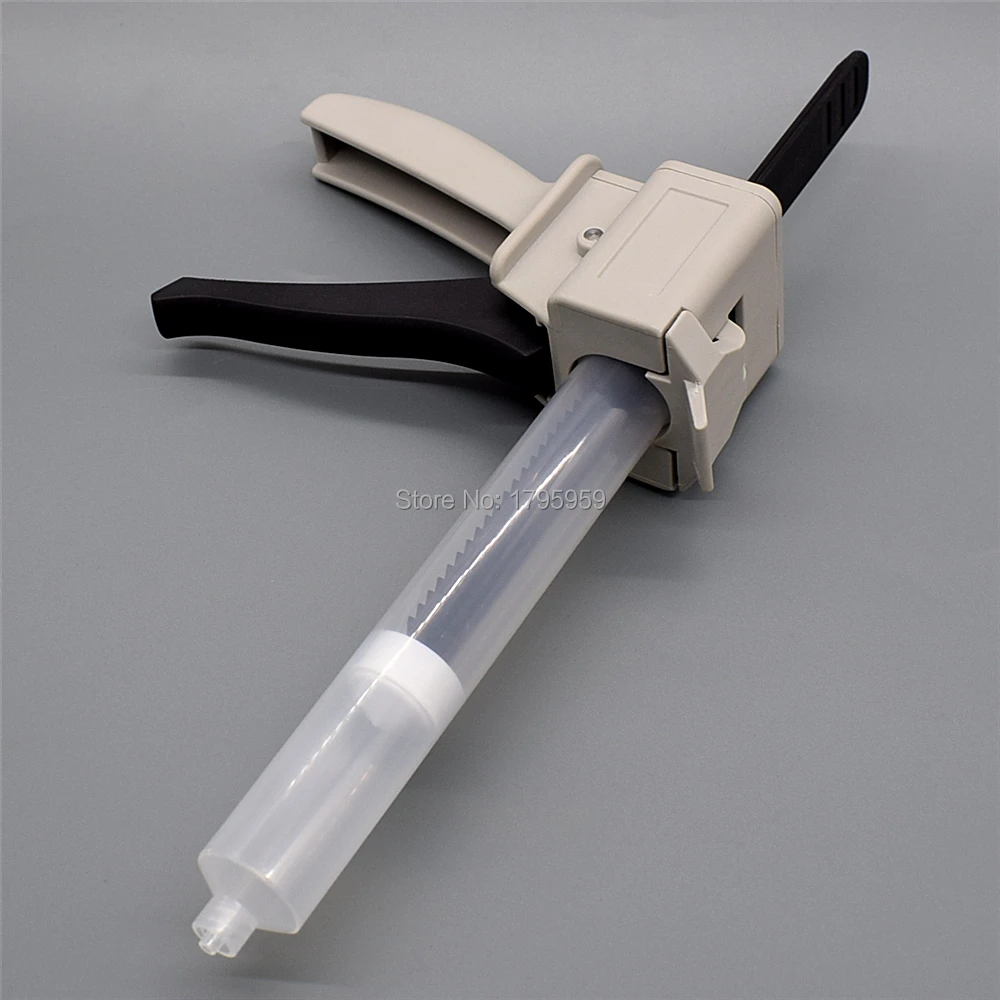 55ml Pistola di Colla Adesivo Dispenser Strumento Mano Singolo Liquido Pistole 55cc UV Colla Manuale Calafatare Pistola con 55cc Erogazione siringa Barile