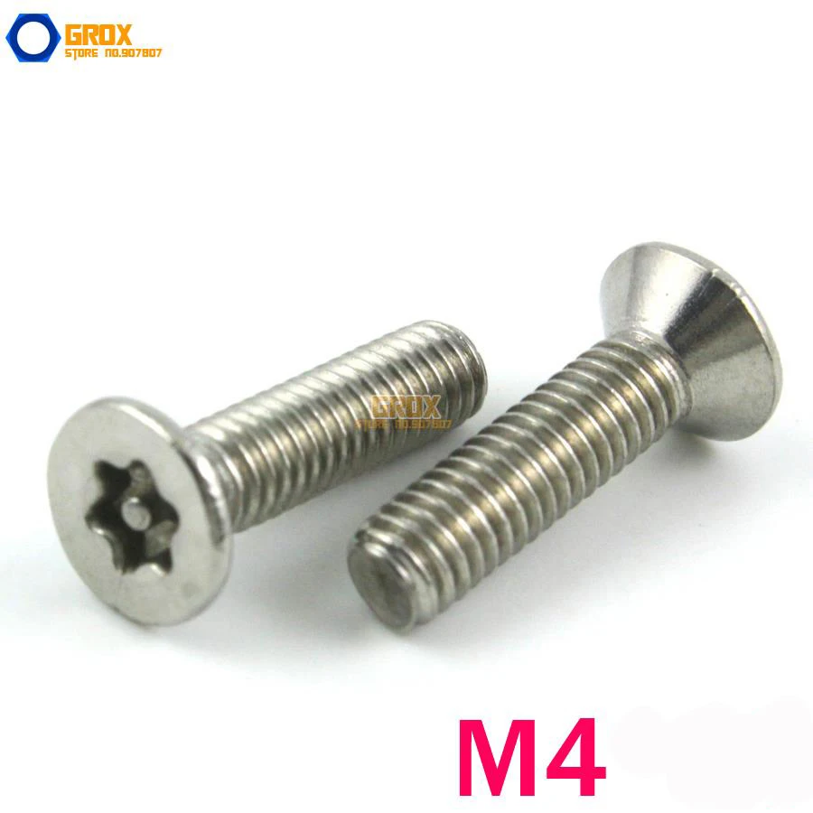 

M4 304 Stainless Steel Security Torx Flat Head Machine Screw