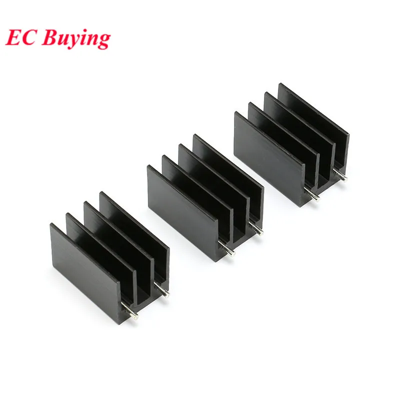10Pcs/1pc 16X16X25mm Heatsink TO-220 Radiator Cooler Cooling Fin Aluminum Heat Sink TO220 16*16*25mm TO 220 16mmx16mmx25mm