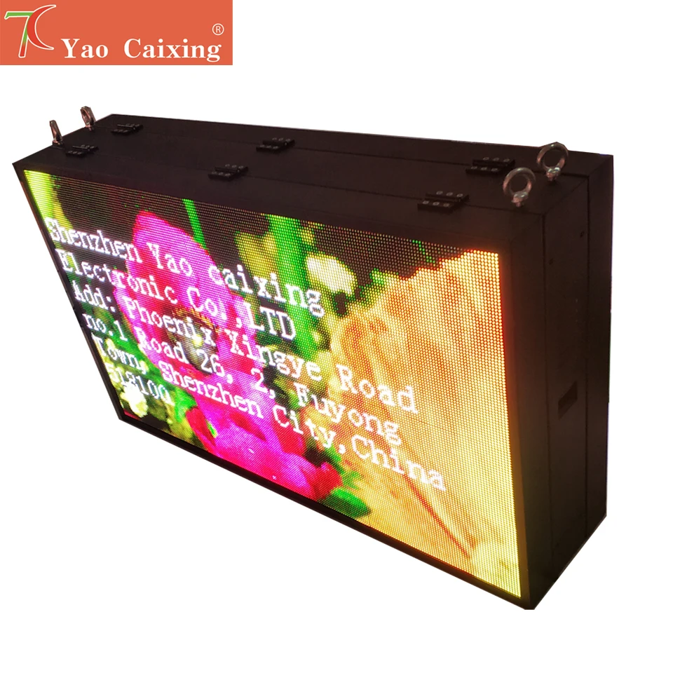 

Shipping Free Double Side Front Maintenance P6 Outdoor IP67 Smd Waterproof Iron Cabinet Led Matrix Display Screen