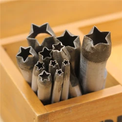 leather craft Steel Five-pointed star Tool classic stars punch for Leather Plastic Wood Belt Hole flower punch Leathercraft DGwx