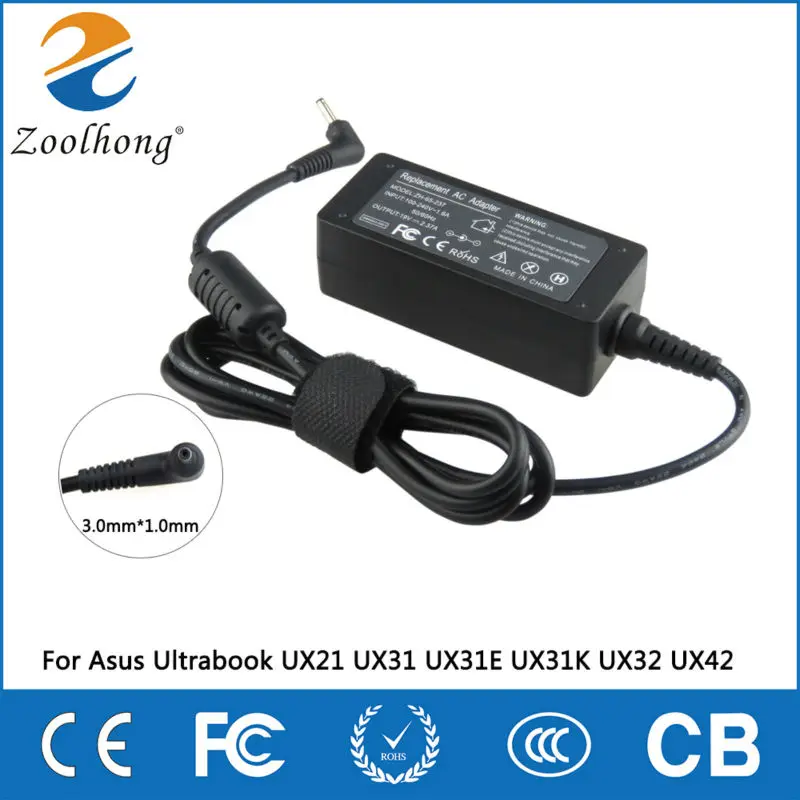 

Good Quality 19V 2.37A 45W 3.0*1.1mm Laptop AC Power Adapter Charger For Asus Zenbook UX21E UX31 UX31E UX31K UX32 UX42E