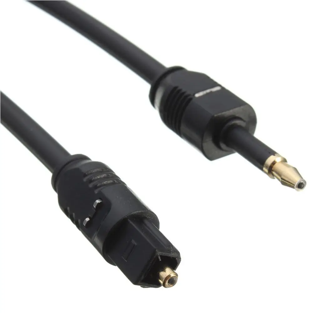 High Quality Practical 1m Toslink to Mini 3.5mm Plug Digital Optical Audio Cable SPDIF Optic Fiber Line