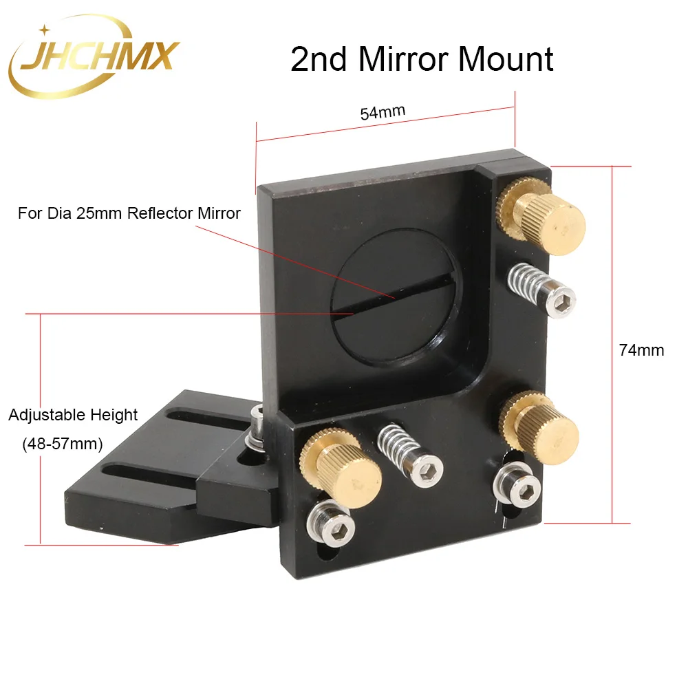 JHCHMX Co2 Conjunto Cabeça Do Laser Refletor Espelho Montar Titular Foco Lens Integrativa Monte Para Co2 Gravura Máquina de Corte de Peças