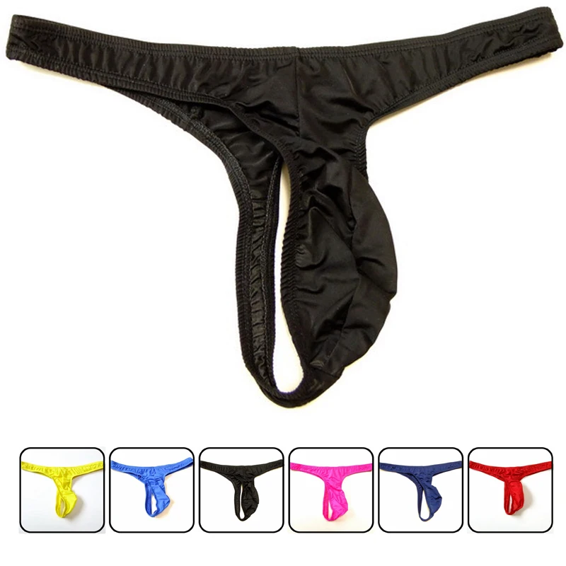 Sexy milk silk Soft Men Thongs and G Strings Penis Pouch Gay Underwear Bikini Sexy Gay Lingerie for Men String Erotic Panties