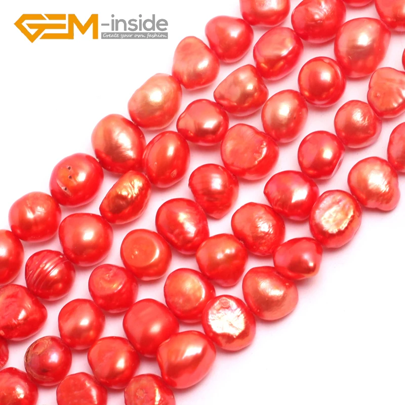 6-7MM Multicolor Pearl Beads ( dyed color) Natural Freshwater Pearl Beads Loose Beads For Jewelry Making Strand 15\