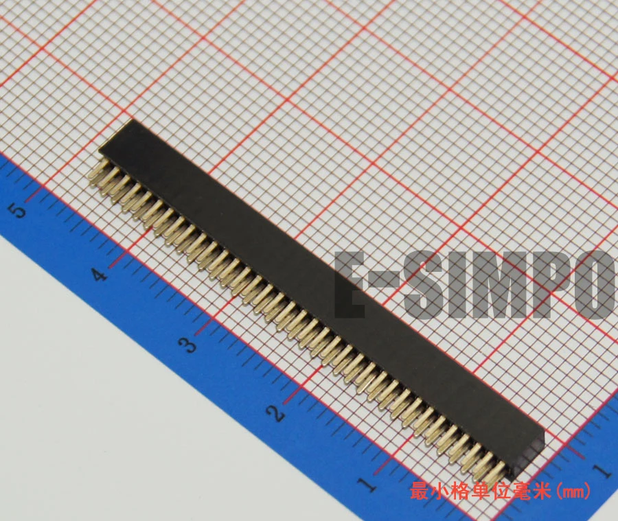 50pcs/lot Du Pont 1.27mm Female Header, 2*36P Straight, Double Row, 180degree, Rohs, high quality, Free Shipping