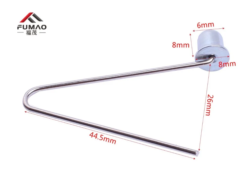

10pcs/lot Zinc coated 65mn spring steel tube spring clips 6mm diameterX8mm height for 25mm tube