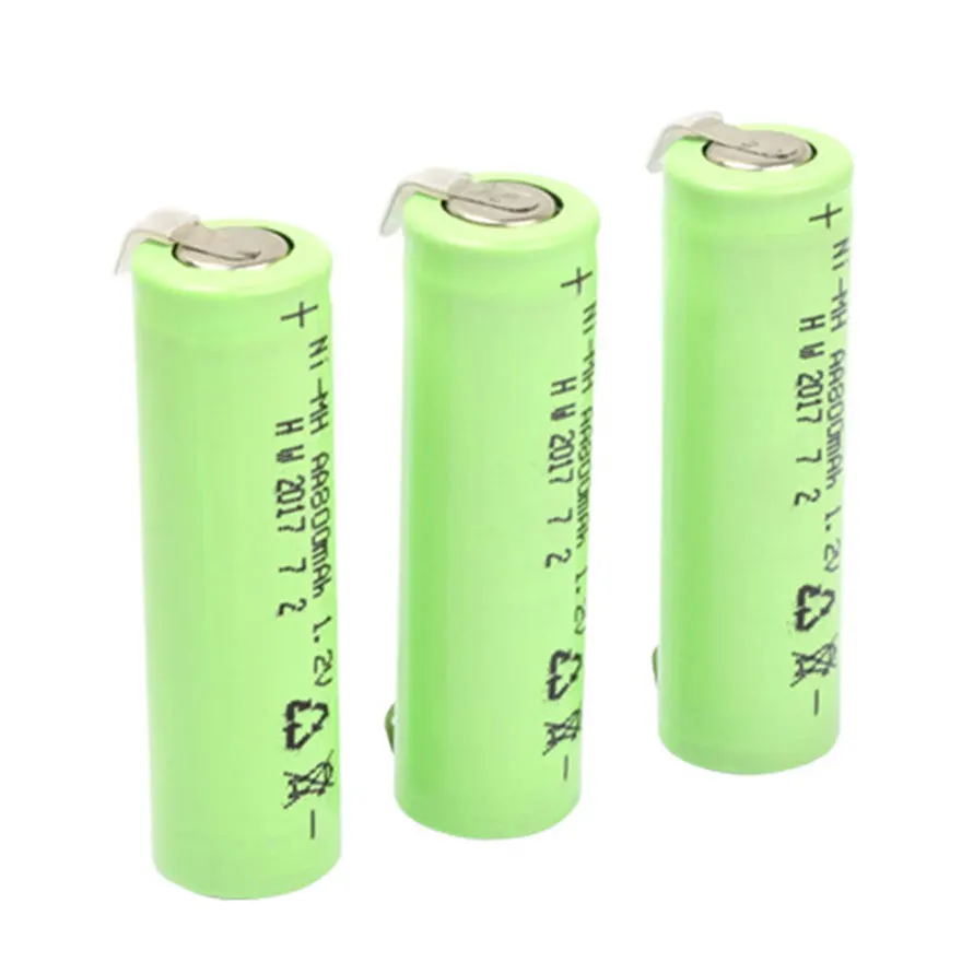 1-20Pcs AA Battery 1.2V 800mAh Ni-MH AA Rechargeable Battery 800mAh Batteries for Cordless Telephone Razor Toothbrush