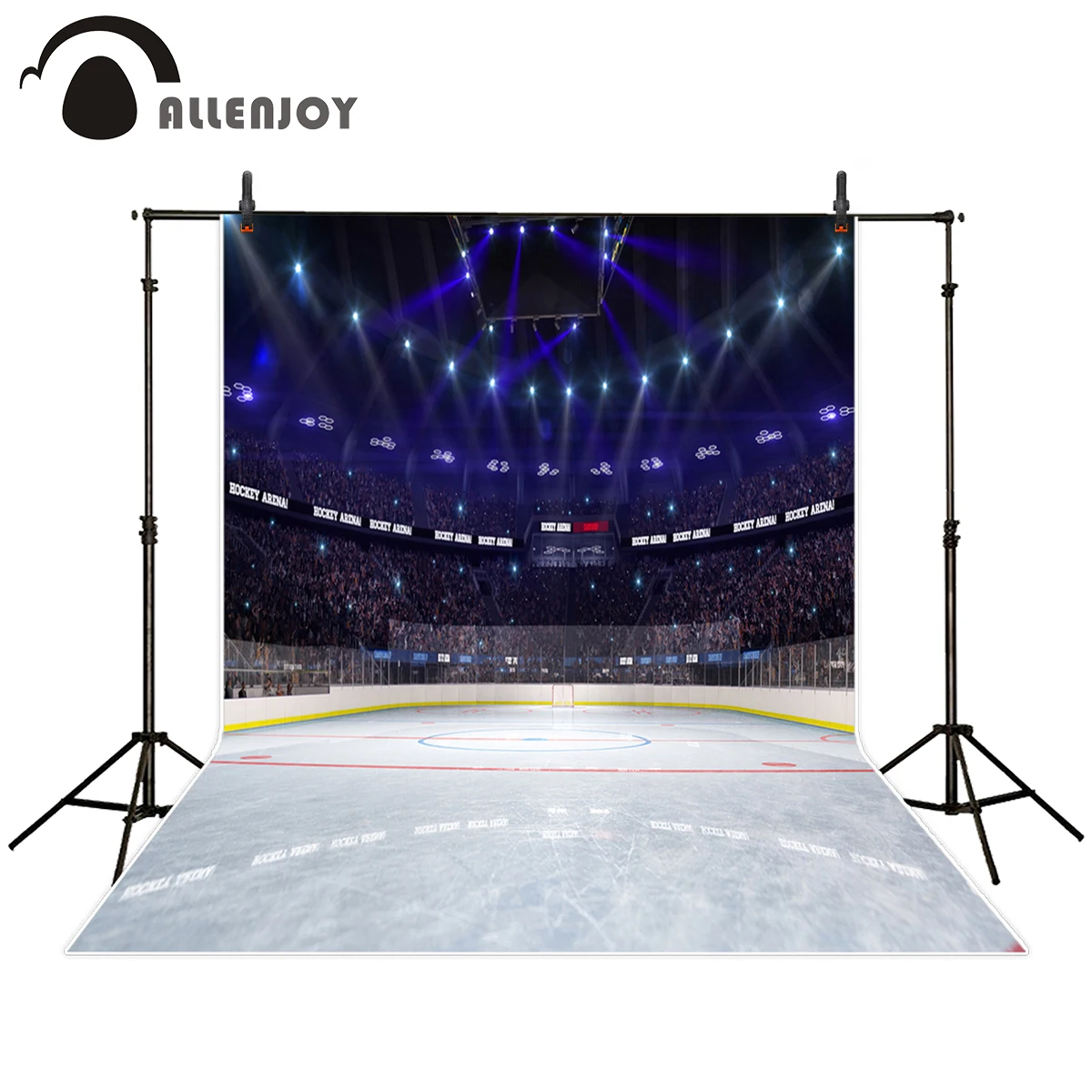 Allenjoy photography backdrop empty huge sport hockey stadium background photo studio new design camera fotografica