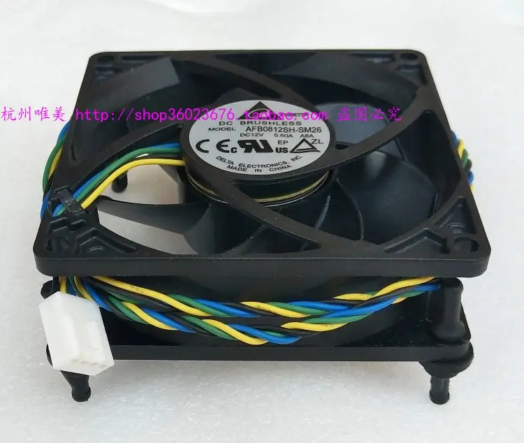 brand new DELTA AFB0812SH 8025 8CM 4PIN PWM   12v 0.60A cooling fan