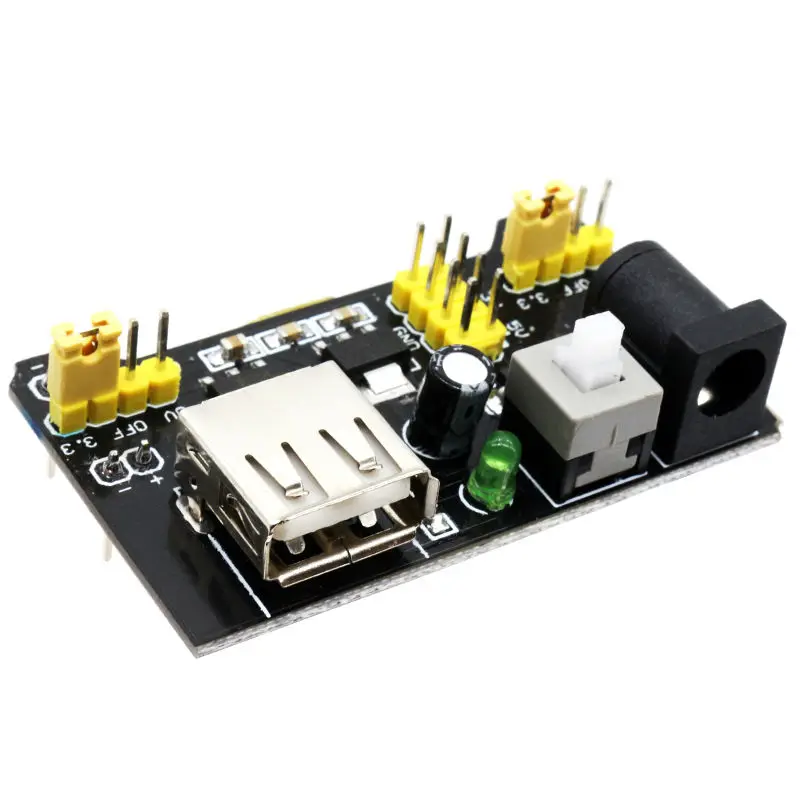 Glyduino New Breadboard Power Supply Module 3.3V 5V High Quality Solderless Bread Board DIY for MB-102