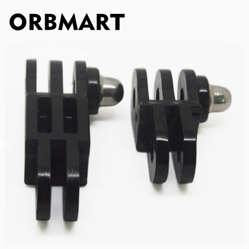 ORBMART Black Same Direction Straight Joints For Gopro Hero 4 3 2 Xiaomi Yi SJCAM SJ4000 SJ5000 SJ6000 WIFI 4K Sport Camera