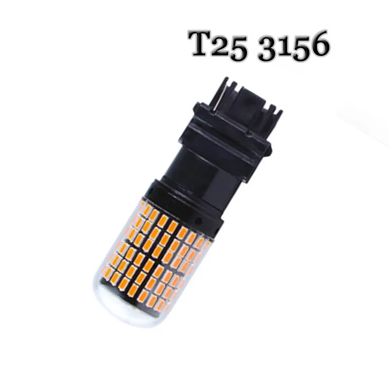 مجموعة لا فرط فلاش Canbus 22 واط PY21W BAU15S 1156 BA15S T20 7440 T25 3157 1.8A 144 SMD 3014 سيارة السيارات عكس النسخ الاحتياطي بدوره إشارة #5