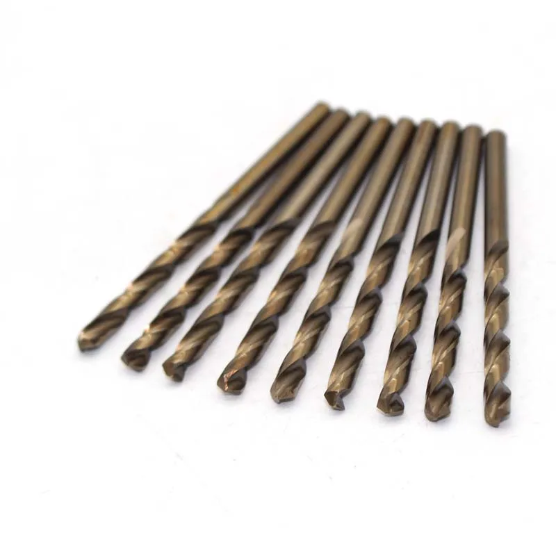 10 cái M35 4.6 mét khoan Xoắn chuôi thẳng tốc độ cao thép M35 cobalt đầy đủ mài thép không gỉ kim loại khoan lổ khoan