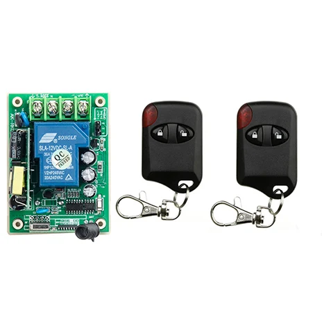 

85V 110V 120V 220V 250V 1CH 30A Wireless Remote Control Switch 1*Receiver + 2*Transmitters for Appliances Gate Garage Door /lamp