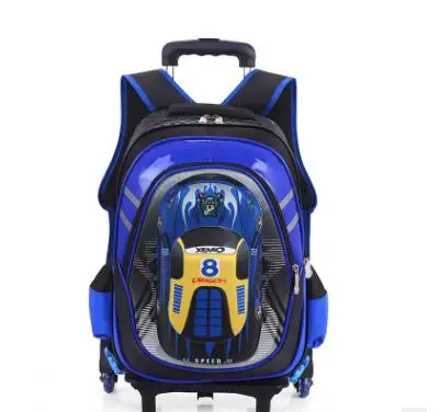 3D School Bags On wheels  School Trolley backpacks wheeled backpack kids School Rolling backpacks for boy Children Travel bags