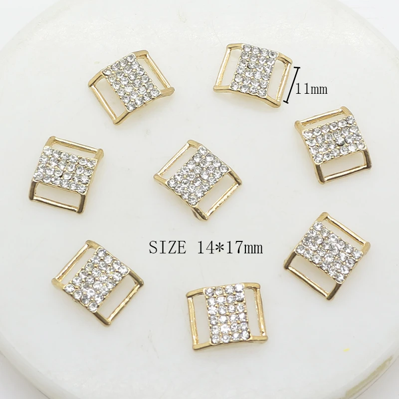 ZMASEY Alloy 14*17mm eight characters Buckles 10pcs/lot Metal Buckles for Wedding Belt Craft Ribbon Accesories Decoration