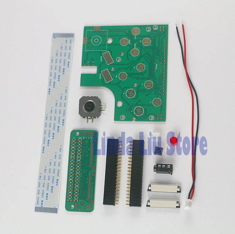 For Game Boy GB Zero DMG-01 6 Buttons PCB Board & Switch & Wire & Connector Kit For Raspberry Pi GBZ Zero pcb board