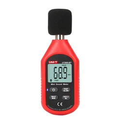 UNI-T-Digital Sound Level Meter, Bluetooth Noise Tester, Monitoramento Decibel, UT353BT, 30-130dB