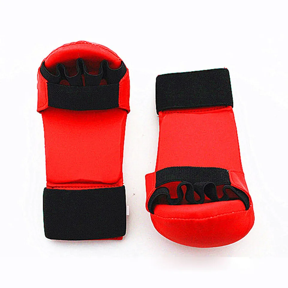 High Quality Leather Half Finger Women Men Children Karate Boxing Gloves 2 Colors Optional