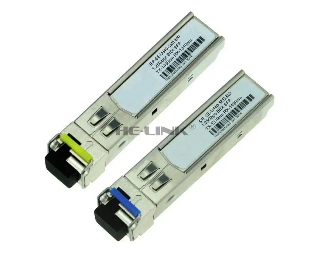 

LODFIBER SFP-GE-LH40-SM1310/SFP-GE-LH40-SM1490 H-3-C Compatible 1.25G 1310/1490nm BiDi 40km Transceiver