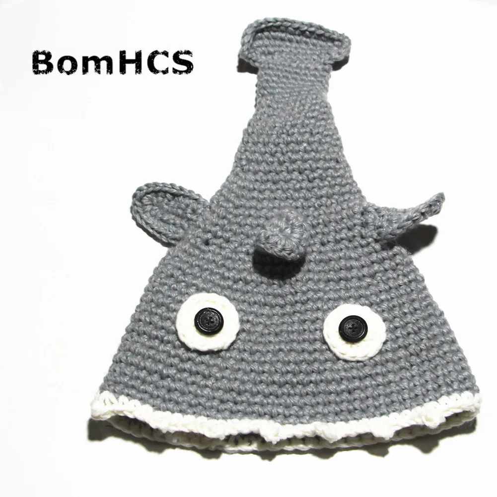 BomHCS Novetly Shark Hat 100% Handmade Knit Animal Beanie for March Party Gift