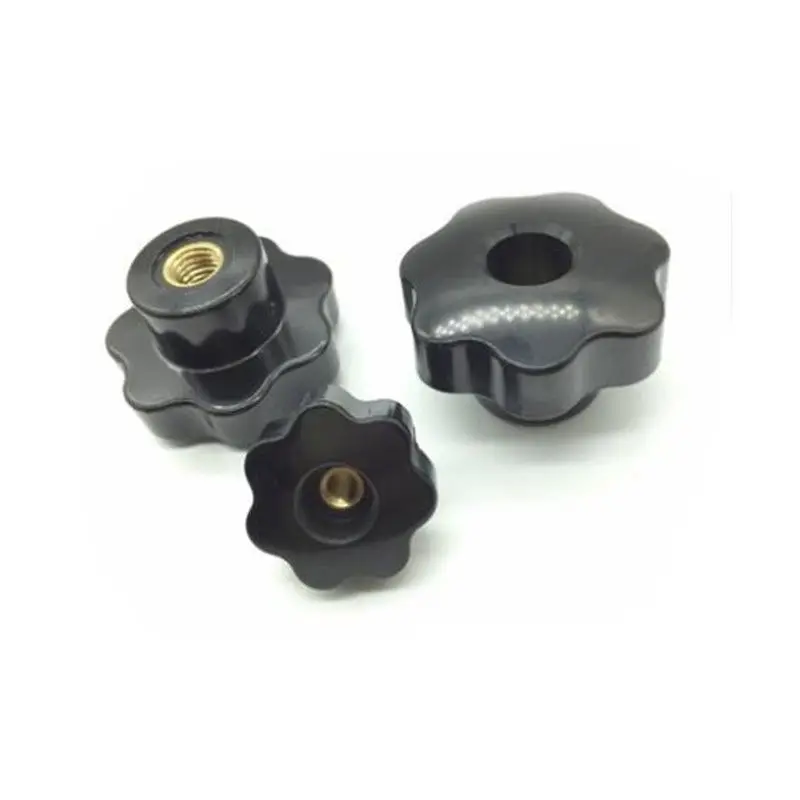 5 uds. M8 rosca hembra OD 50mm cabeza en forma de estrella tuercas de sujeción perilla con agujero