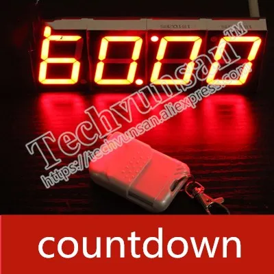 wireless clock real life escape room game props 4 Countdown timer digital clock with remote controller escape room part