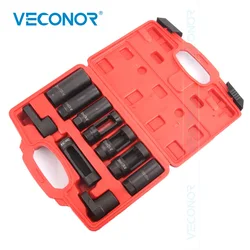 10Pcs Oxygen Sensor Socket Diesel Injection Sensor Set Oil Pressure Black Oxide Polish